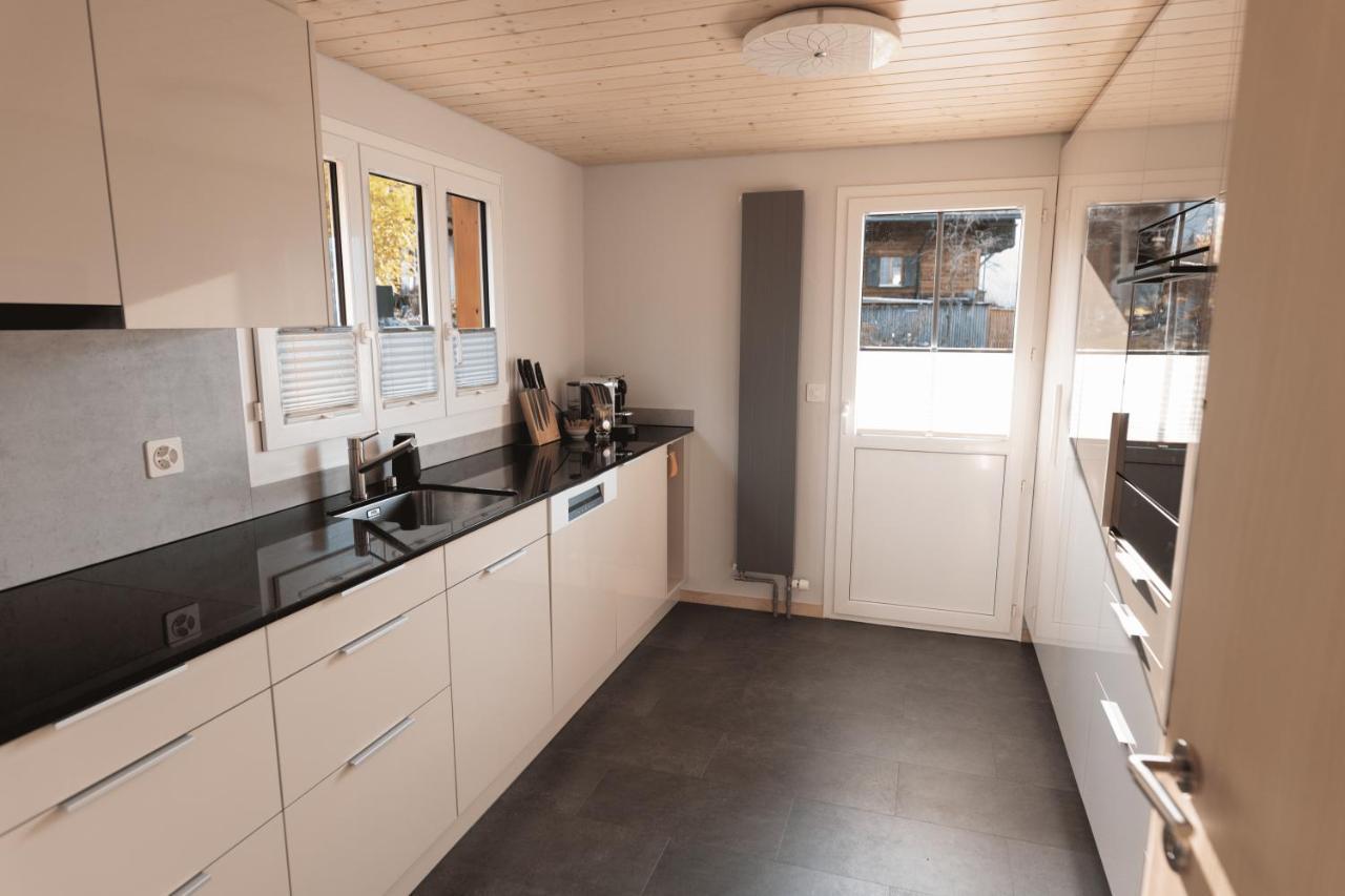 Chalet Egglen "Typical Swiss House, Best Views, Private Jacuzzi" Sigriswil Dış mekan fotoğraf