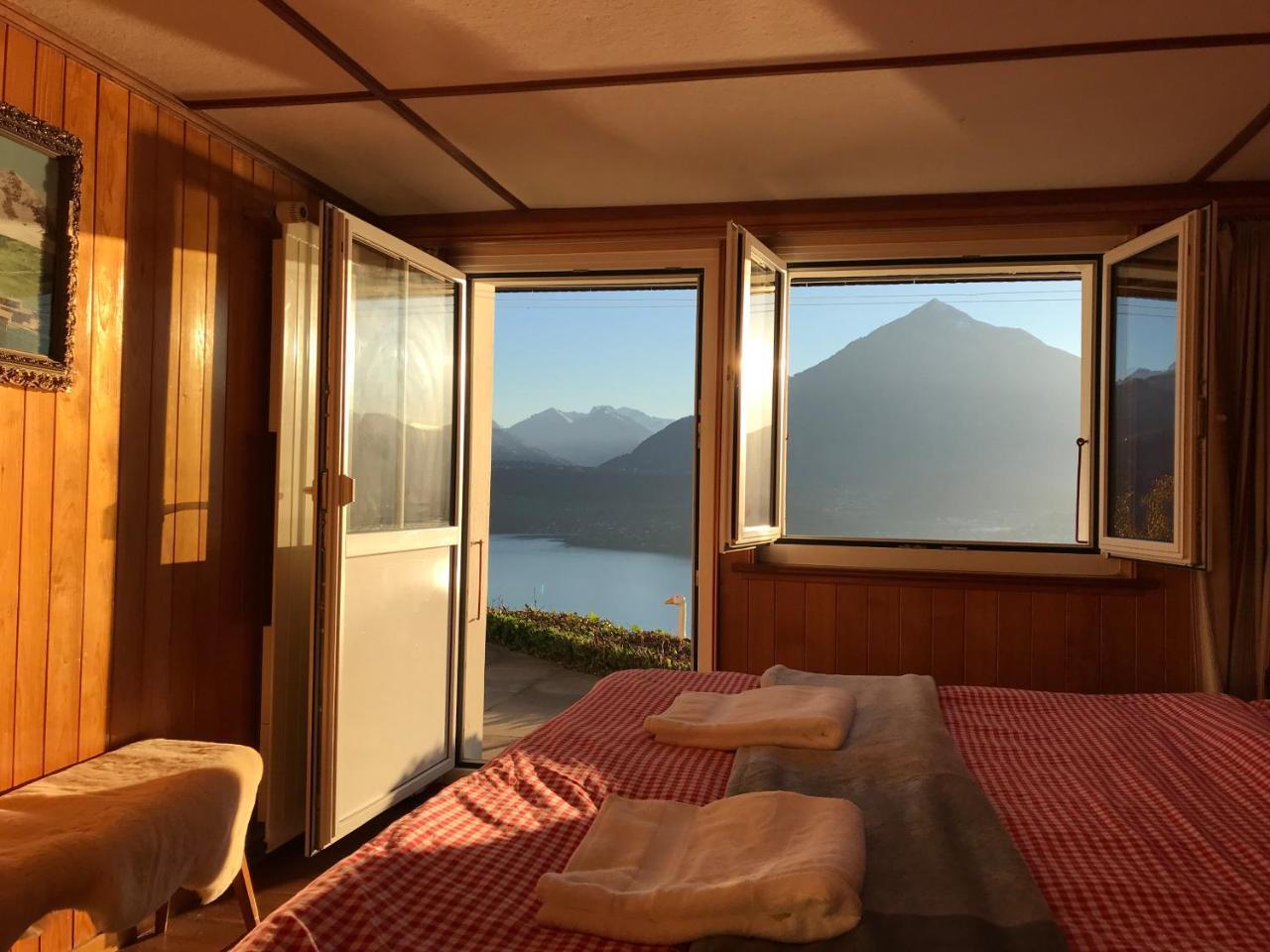 Chalet Egglen "Typical Swiss House, Best Views, Private Jacuzzi" Sigriswil Dış mekan fotoğraf